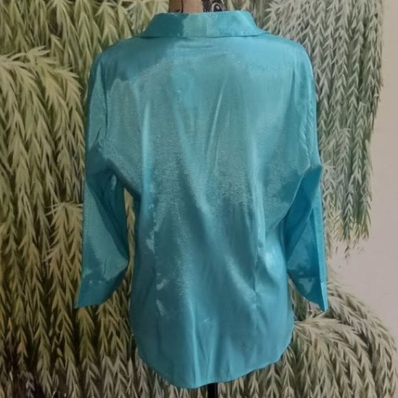 Women’s Blue Cato Blouse Large - Picture 7 of 7